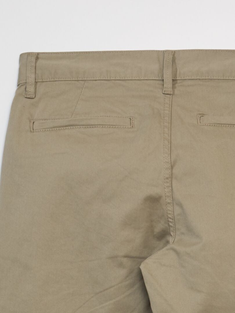 Calça Chino Slim - Tamanho 34 - Bege