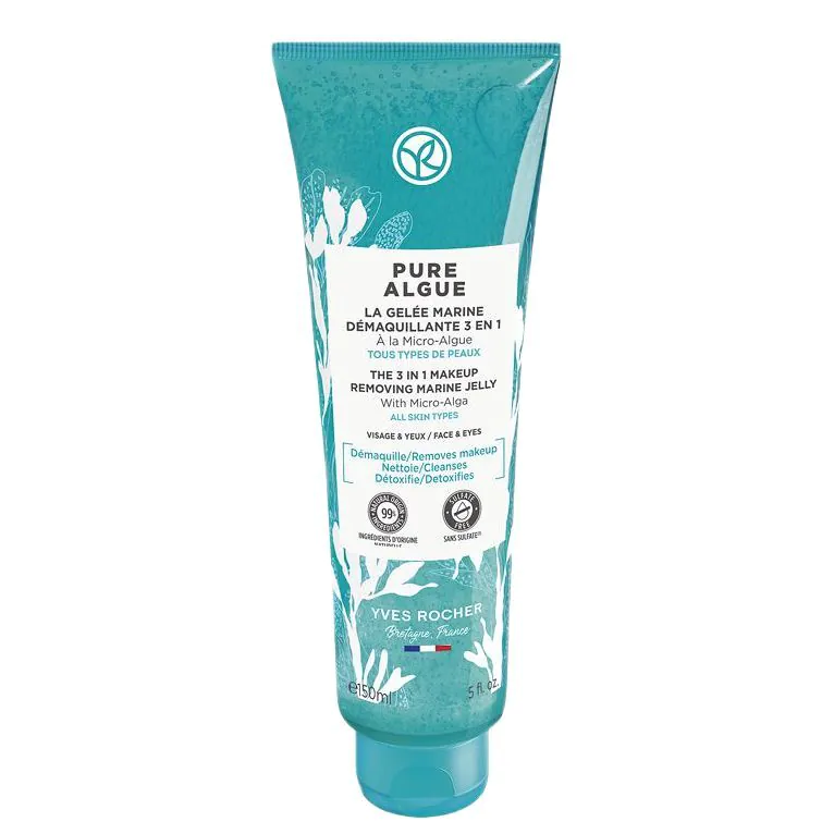 Yves Rocher Pure Algue Galaretka morska do demakijażu 3w1