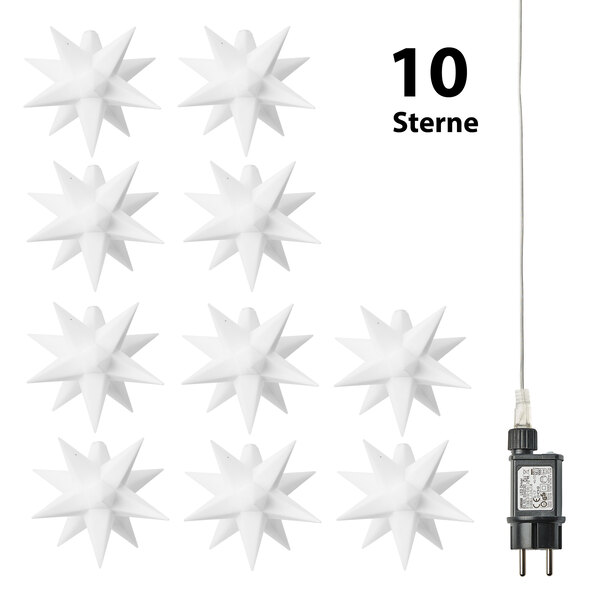 10 LED-sterrenlichtjes, wit