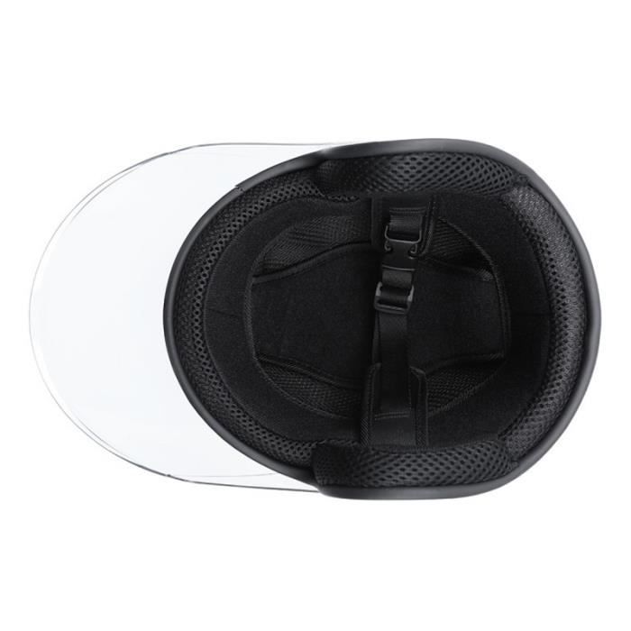 Casco protector para niños con diseño de patinete, casco de moto con dibujos animados, práctico y cómodo - Negro