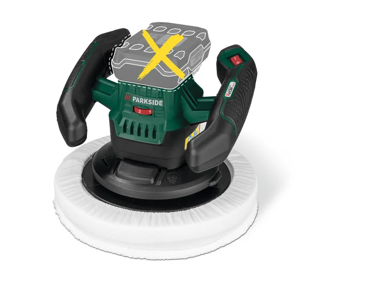 Mașină de lustruit fără fir PARKSIDE® PPMA 20-Li B2, 20 V