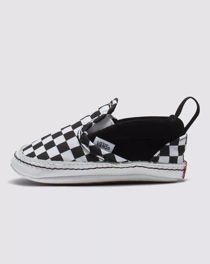 Infant Slip-On V Crib Checker Shoe