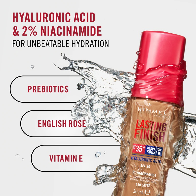 Rimmel Lasting Finish 35H Hydration Boost mitrinošais tonālais krēms ar SPF 20