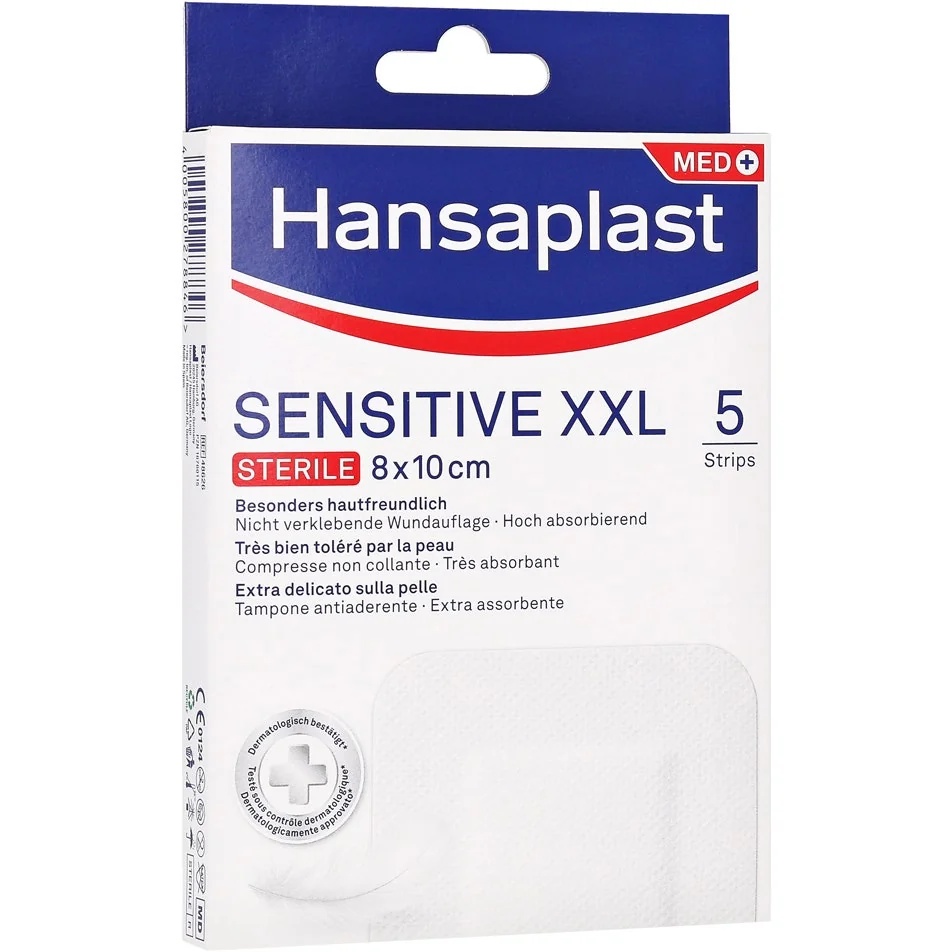 HANSAPLAST Hansaplast Sensitive XXL Pflaster, 10 Stück