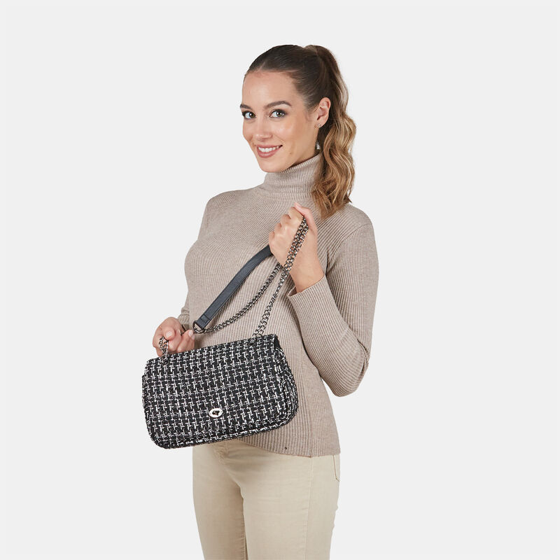 Borsa a tracolla da donna z tweedu