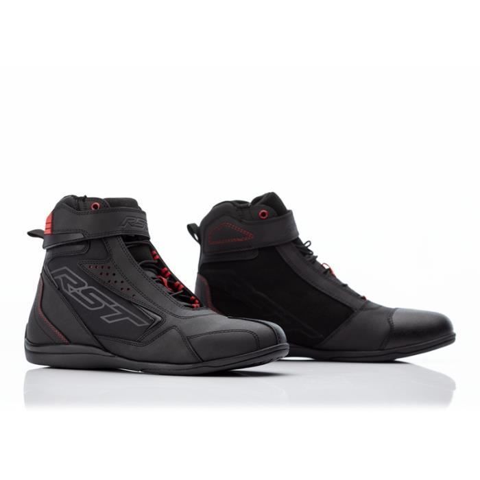 Bottes moto femme RST Frontier - noir/rouge - 37
