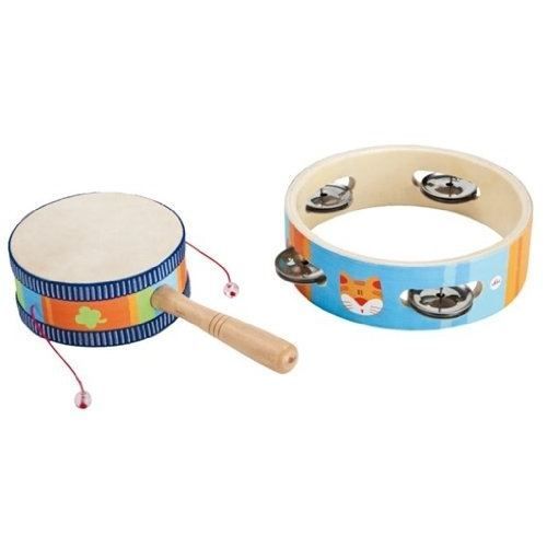 Musikinstrument - SEVI - 82469 - Mini-Musikset - 2 Tamburine
