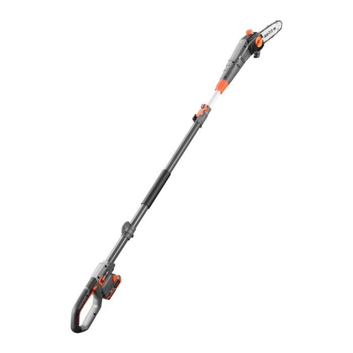 FUXTEC FX-E1HE20 20V draadloze telescopische snoeischaar met 20 cm geleiderail - Accu en oplader set