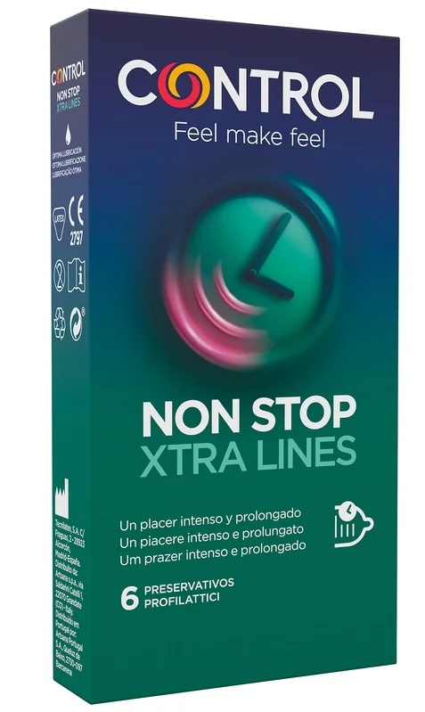 CONTROL Control Non Stop Prof Xtr Lin 6 Kondome mit verzögerter Wirkung