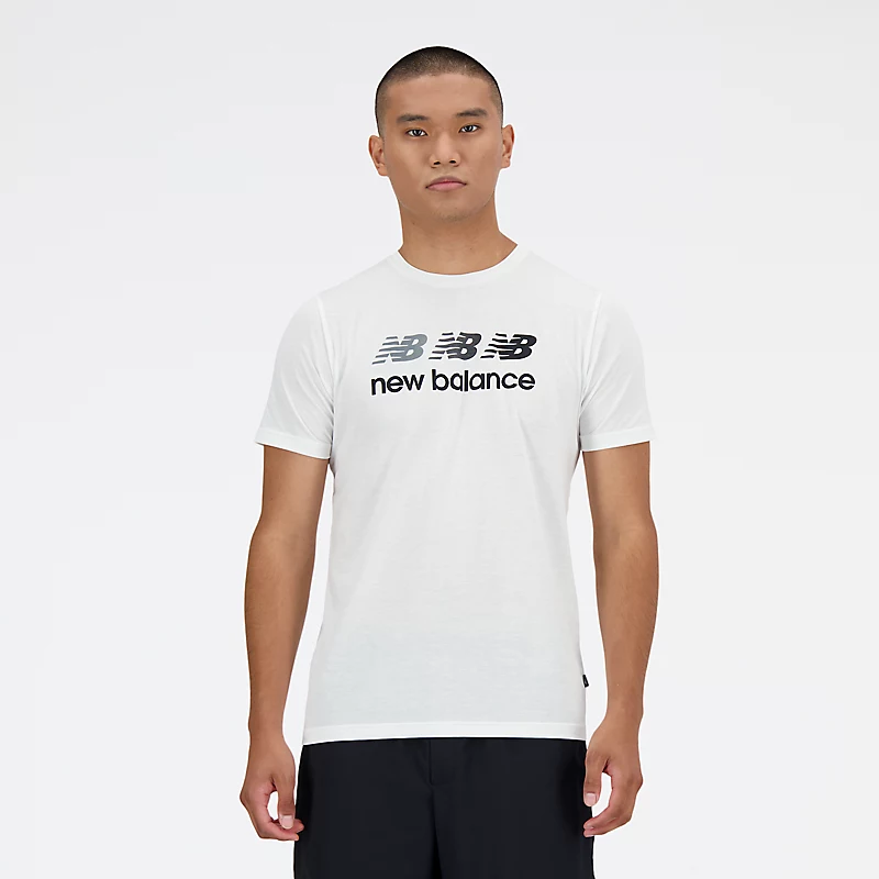 Tricou grafic Heathertech pentru bărbați Sport Essentials - ALB