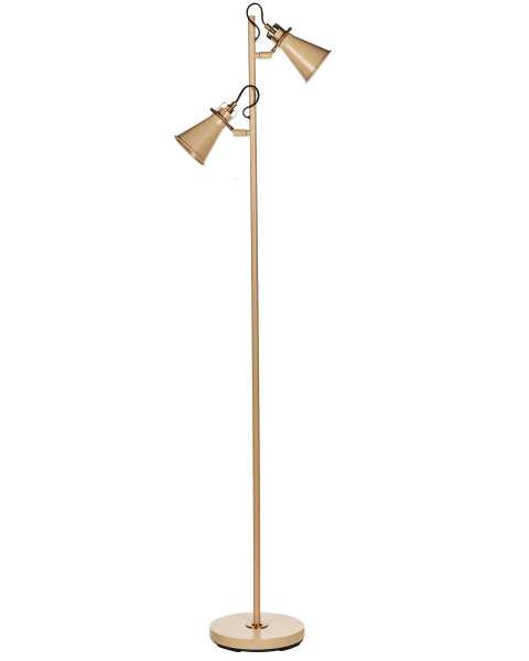 Lampa podłogowa stojąca regulowana beżowa