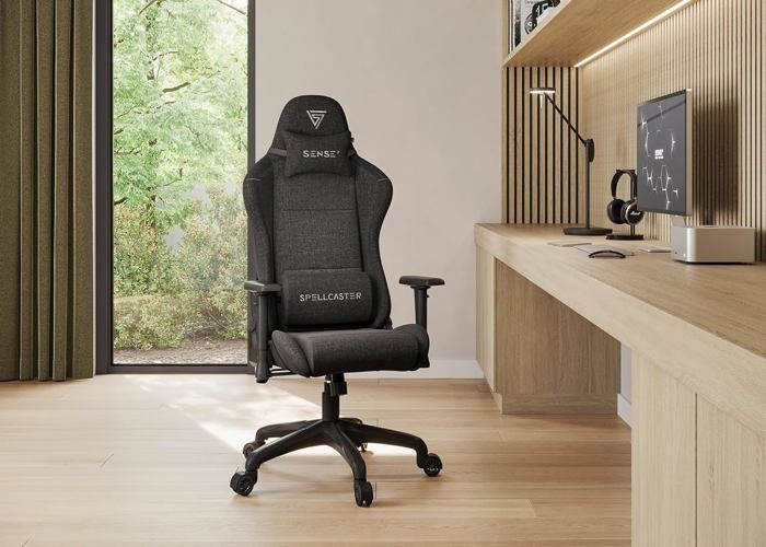 Chaise Gaming - FUKU - Spellcaster - Alcantara Haut de Gamme - Inclinaison 160° - Accoudoirs Réglables