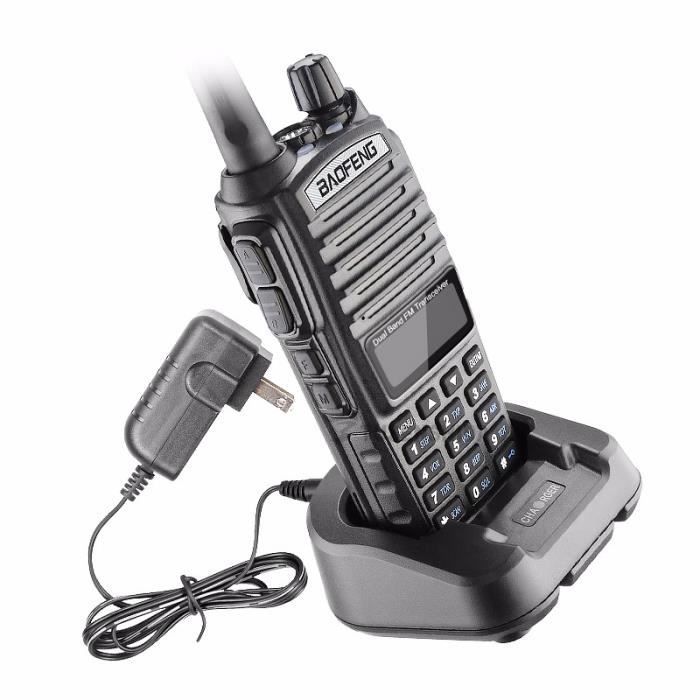 Escáner de radio bidireccional de largo alcance de 8 W máx. para transmisión policial, de bomberos y rescate, doble banda, radioaficionados y walkie-talkie.