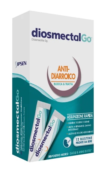 IPSEN Diosmectal Combate la diarrea 12 sobres monodosis