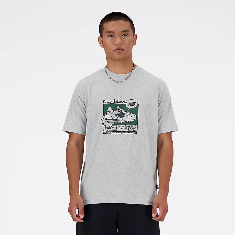 Homme Sport Essentials AD T-Shirt - Sportgrau