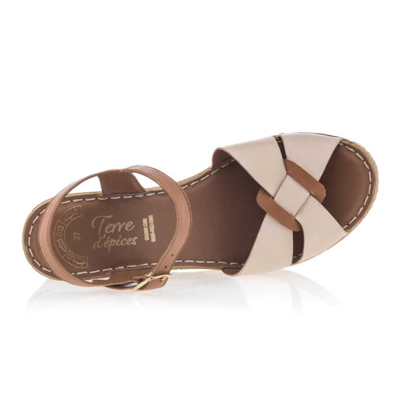 Sandales / nu-pieds Femme Beige