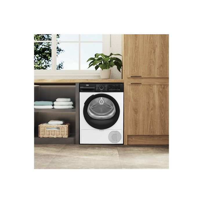 Secadora de roupa com bomba de calor BEKO D43H29493W de 9 kg com tecnologia SteamCure