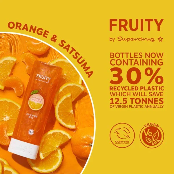 Fruitige sinaasappel & satsuma douchegel 250 ml