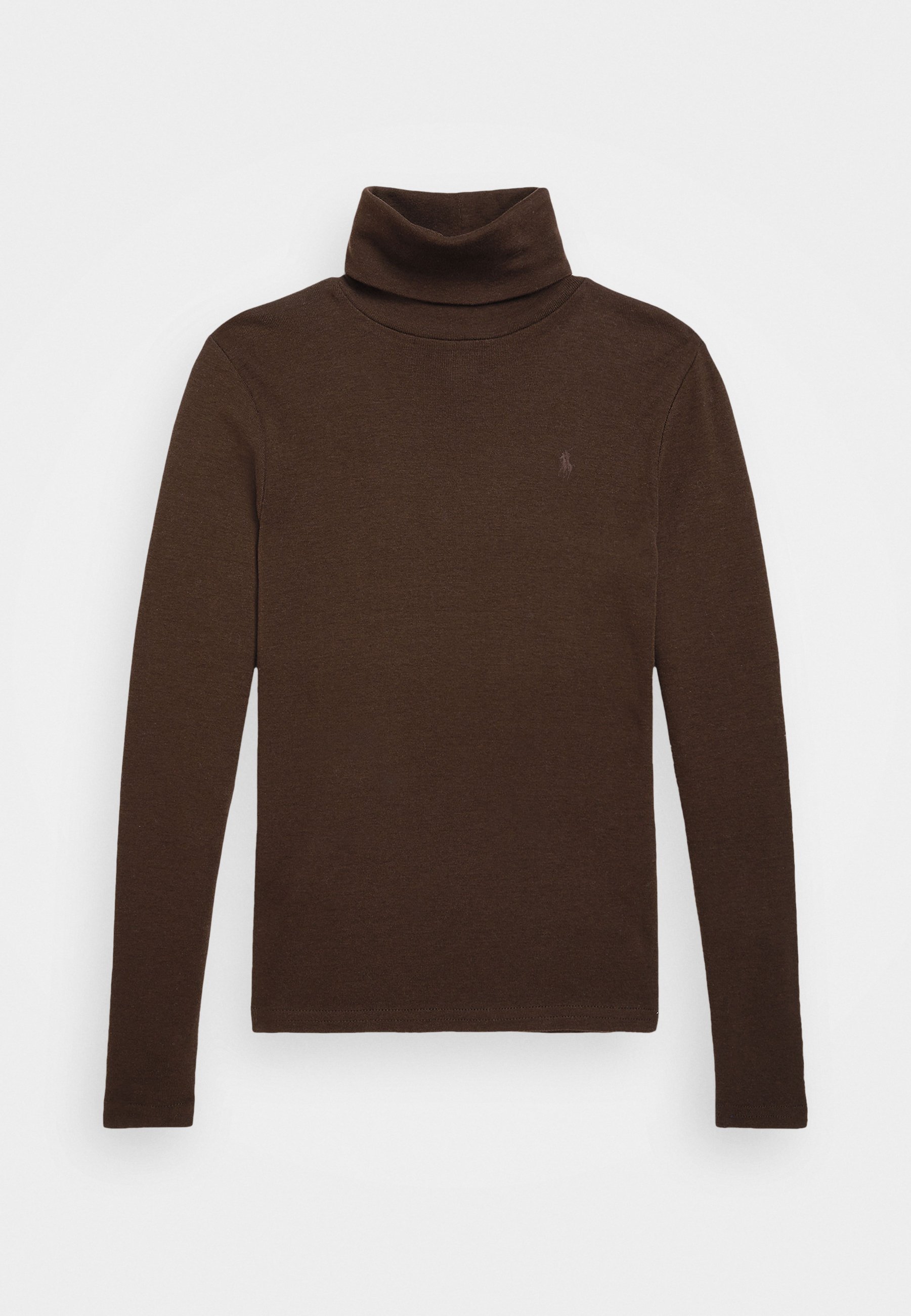 Polo Ralph Lauren geribbelde katoenmix coltrui - Trui - circuitbruin