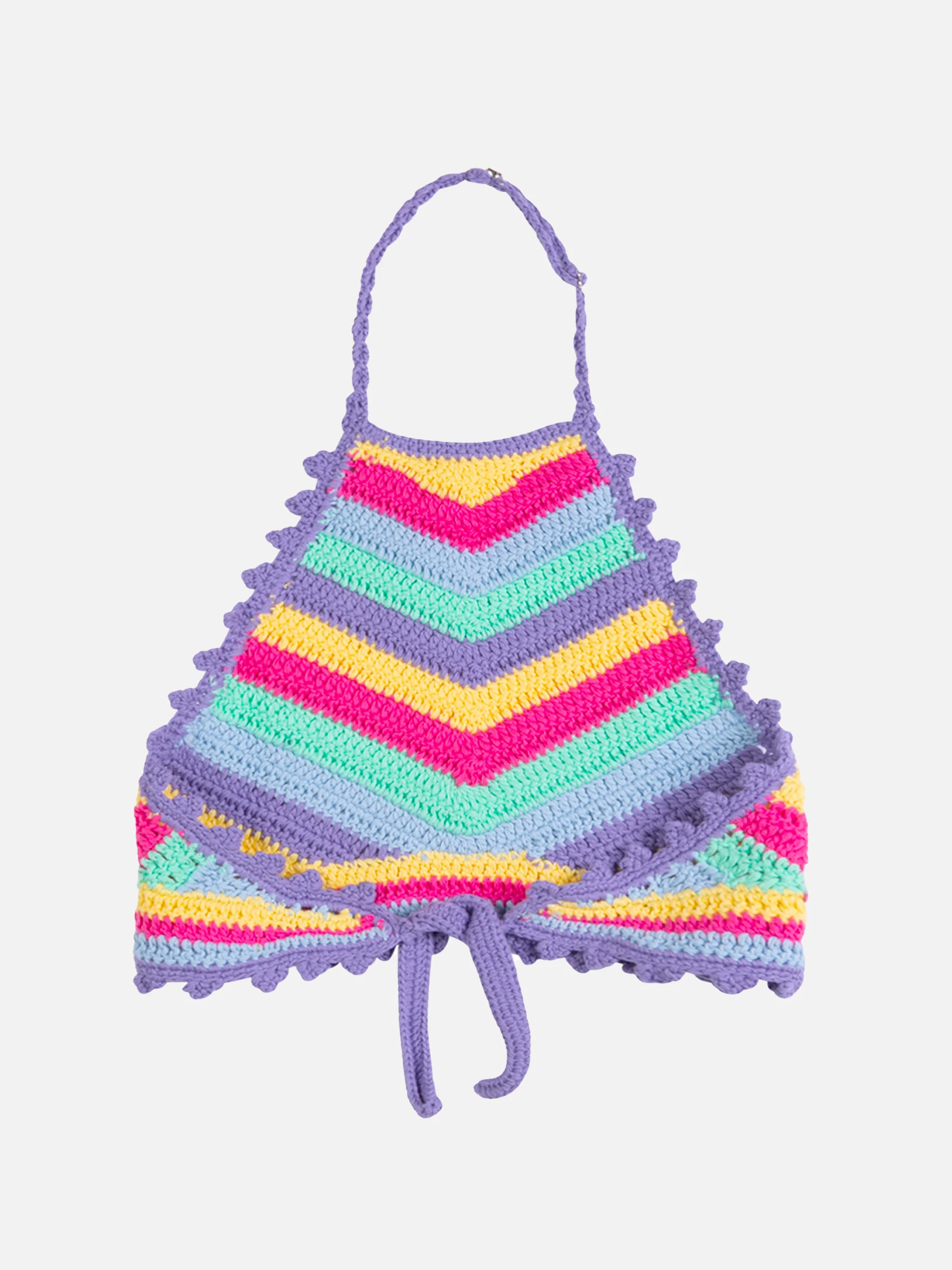 Gehäkeltes Top für Mädchen mit Neckholder