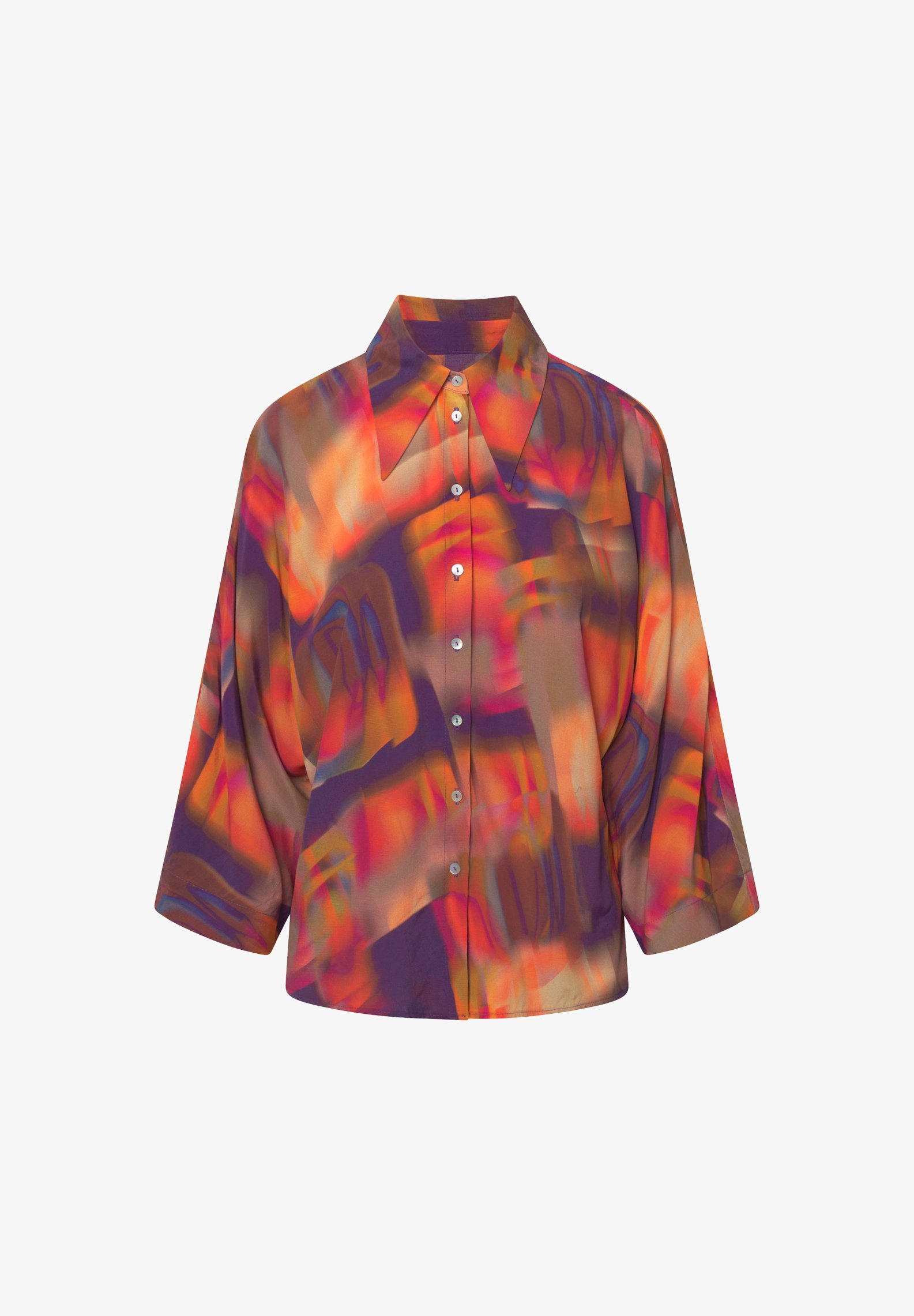 Jascha Stockholm PRINTED AIR - Camicetta con bottoni - alba solare
