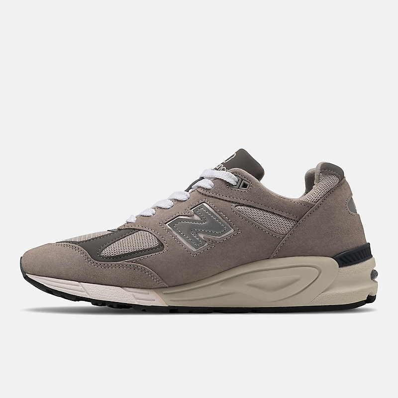 Męskie buty MADE in USA 990v2 Core – szare z białym