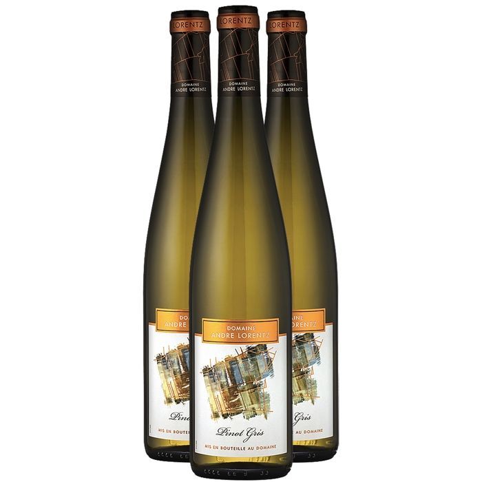 Domaine André Lorentz Alsace Pinot Gris Demi-Sec 2023 - Vin Blanc d'Alsace (3x75cl)