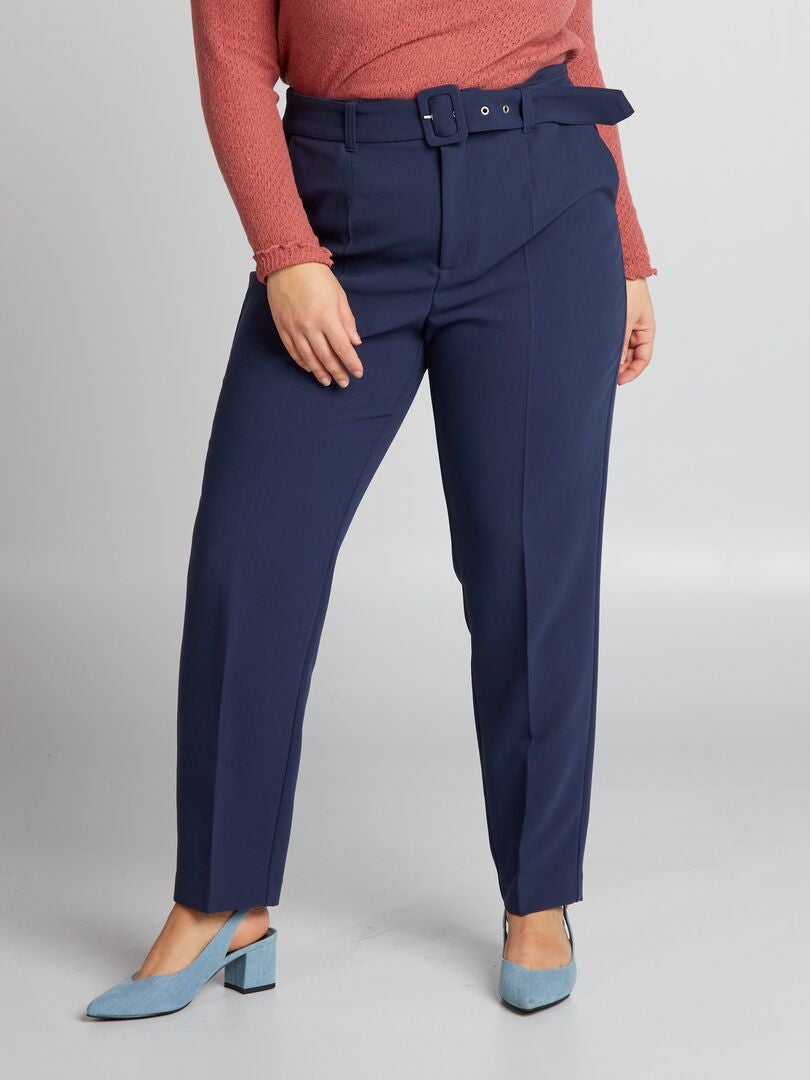 Calça Carrot Fit - Azul
