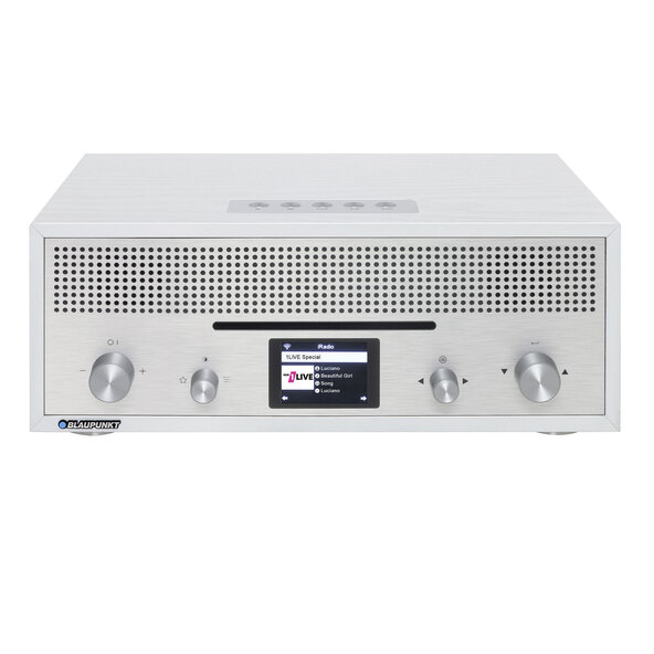 Nostalgic radio with color display, white