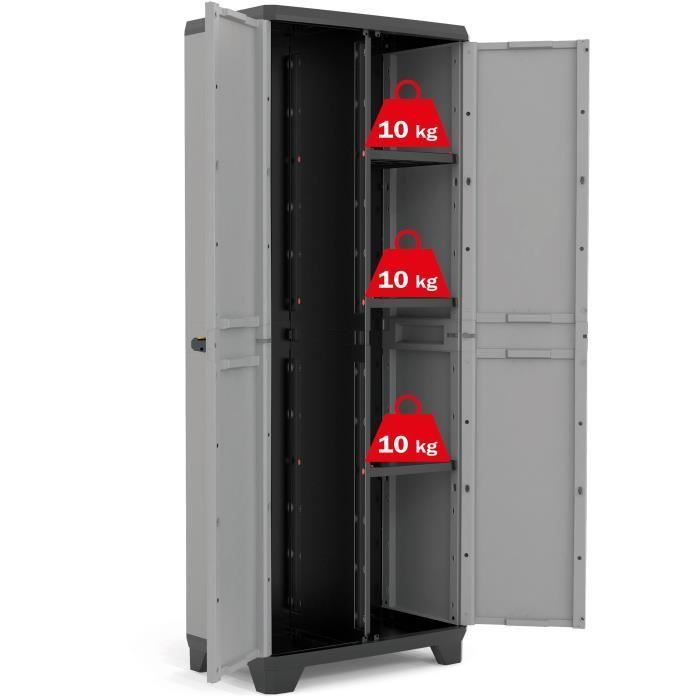 Küchenschrank - KETER - STILO - 39 x 68 x 173 cm - Grau