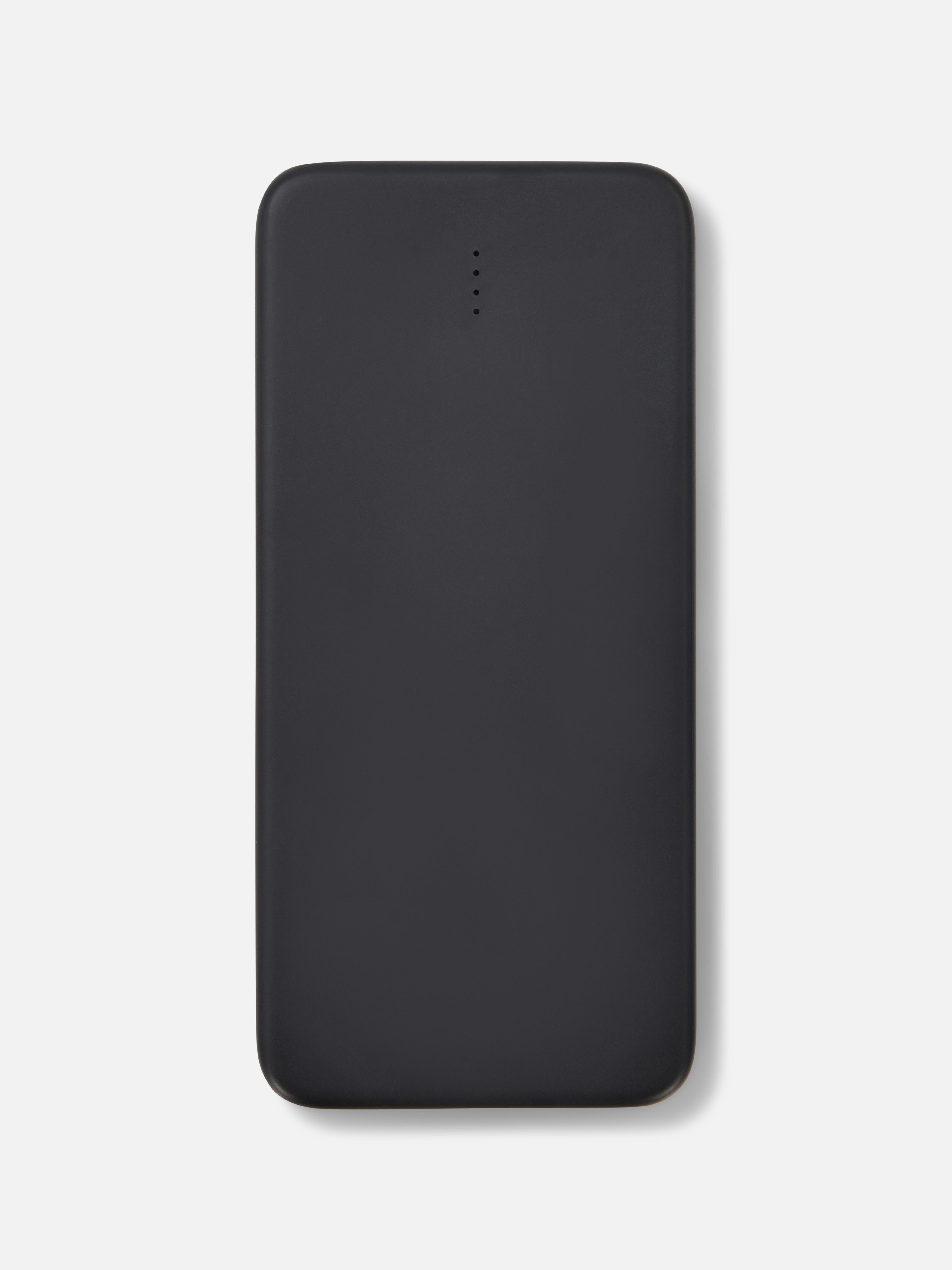 Baterie externă subțire 10.000 mAh Cu această baterie externă, ești mereu încărcat și pregătit