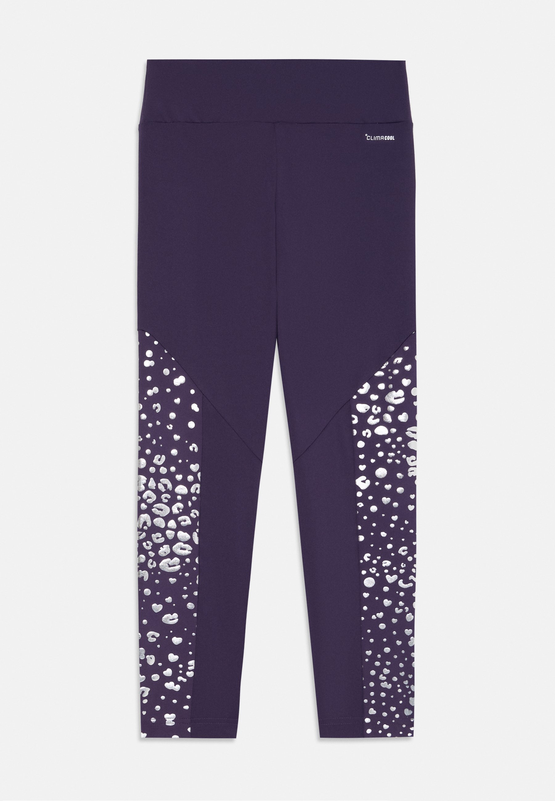 adidas Performance GLAM JUNIOR UNISEX - Leginsy - Spodnie - aurora śliwka/srebrny kolor