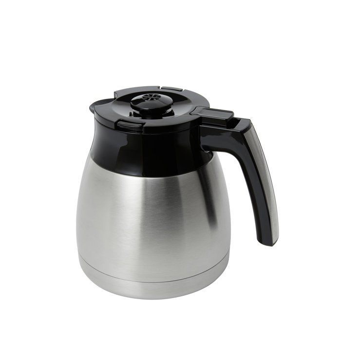 Cafétière filtre MELITTA Easy Top Therm II Steel - Noir - 10 tasses - Porte-filtre compatible lave-vaisselle