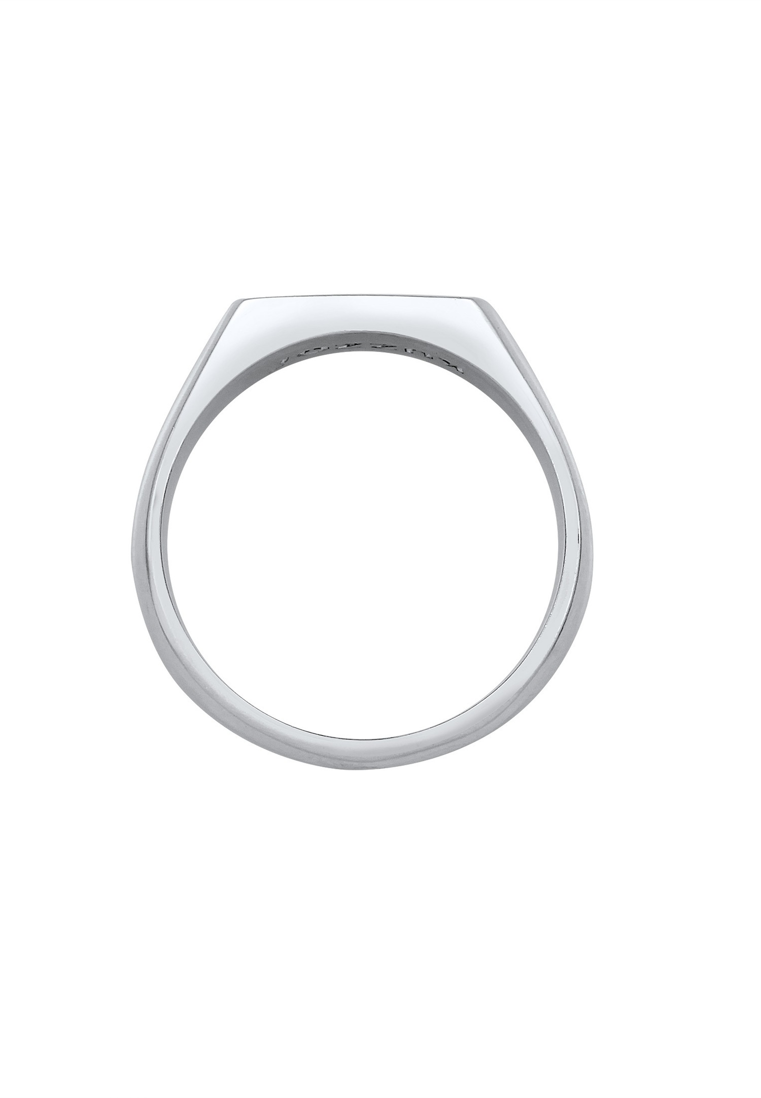 KUZZOI Chevalière Flèche Base Mat Bague Homme-(925/1000) Argent
