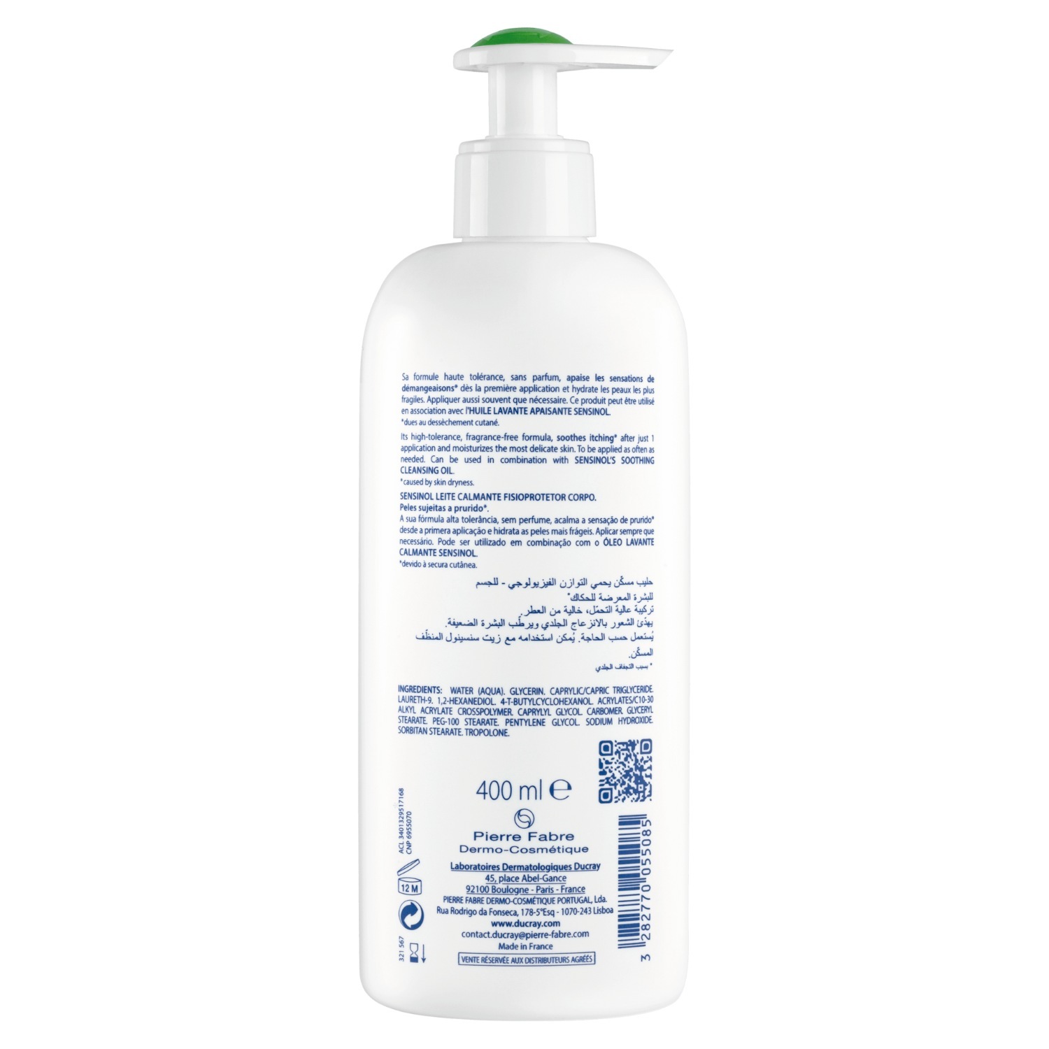Ducray SENSINOL Physio-Protective Soothing Telové mlieko - 200 ml
