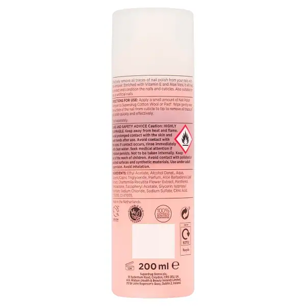Removedor de esmalte nutritivo da Superdrug