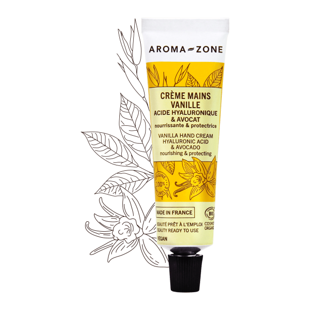 Crème mains Acide hyaluronique & Avocat BIO - Vanille