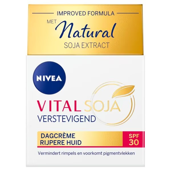 NIVEA Vital Soy dnevna krema proti staranju SPF30<br>50 ml - za zrelo kožo