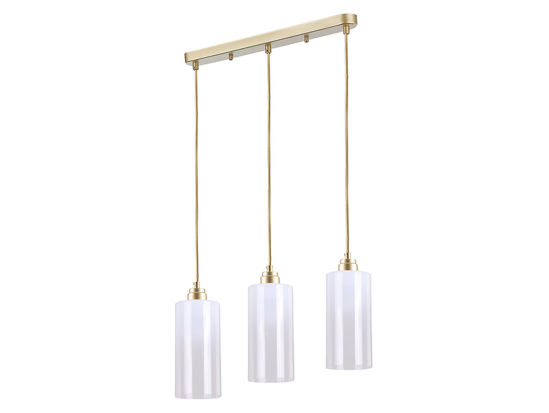 Lampa wisząca Panthea3-punktowa metalowa złota
