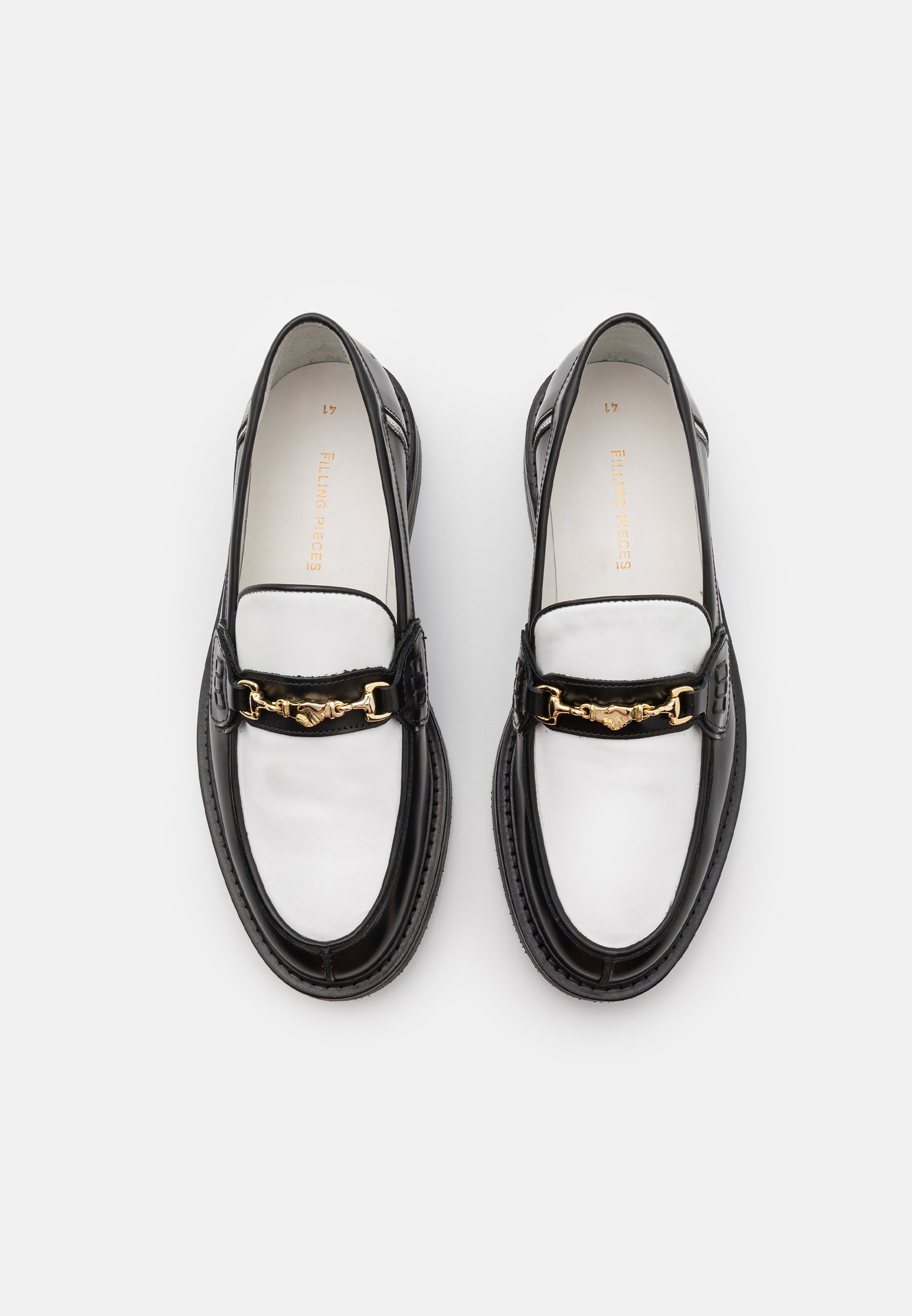 Filling Pieces LOAFER POLIDO UNISEX - Slip-ons - bianco/nero