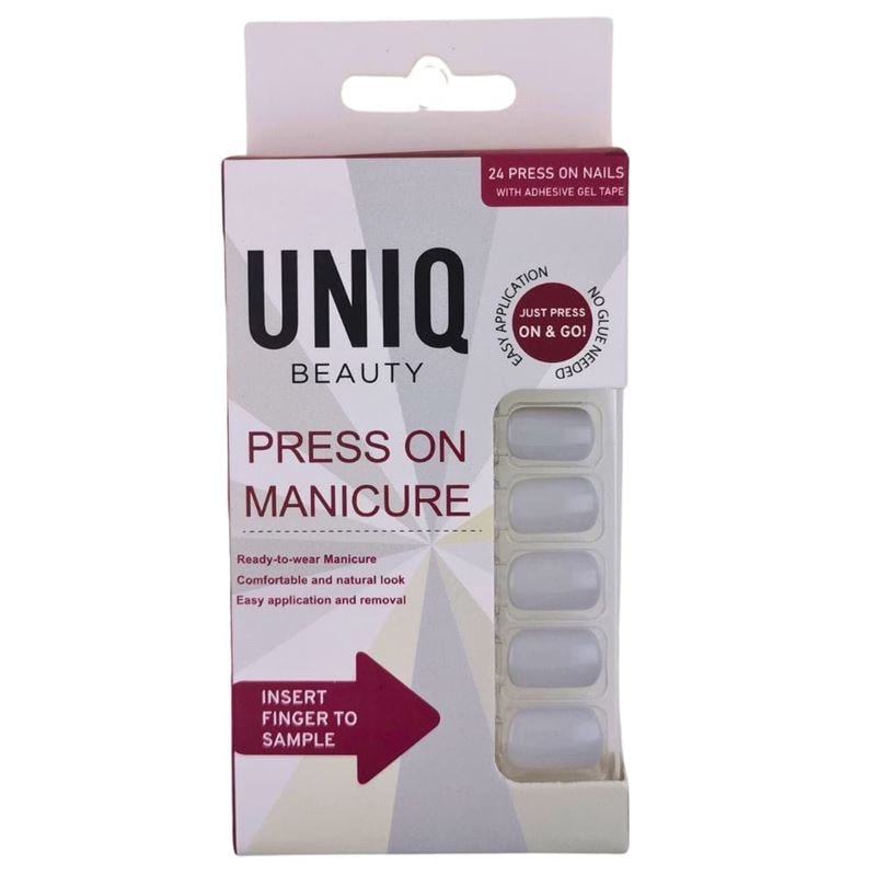 UNIQ Klik-på/Tryk-på kunstige fingernegle – 24 stk.