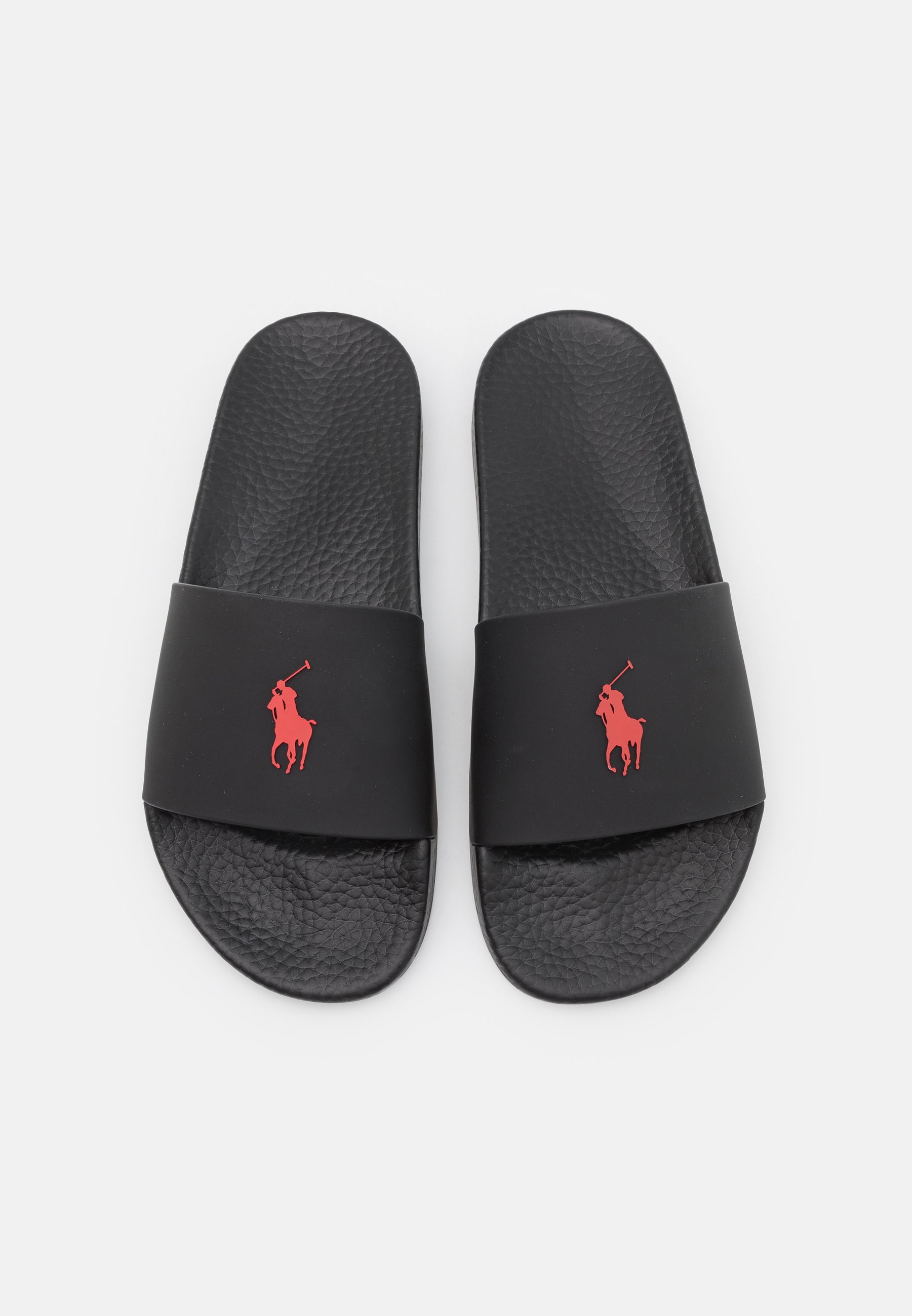 POLO RALPH LAUREN SIGNATURE PONY SLIDE - Nazouvací boty do bazénu - black/red