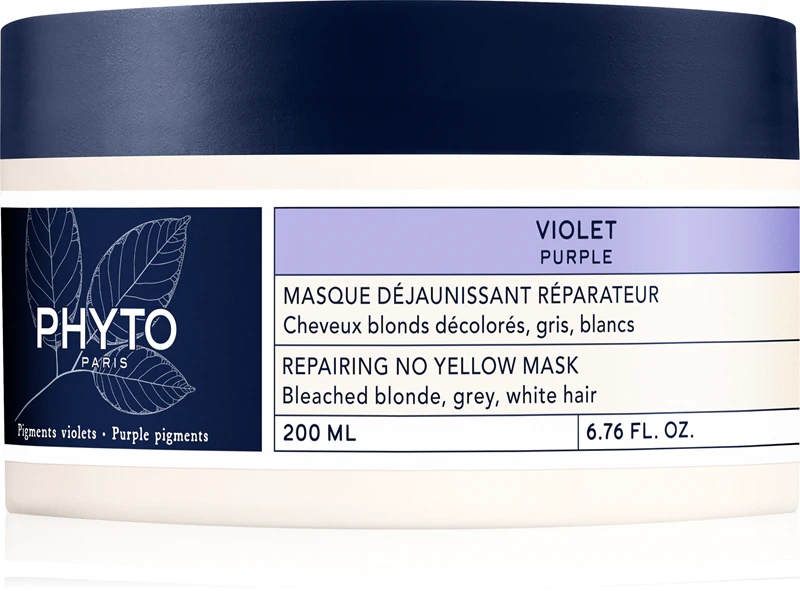 Phyto Violet Repairing No Yellow Mask atjaunojoša maska blondiem un krāsotiem matiem