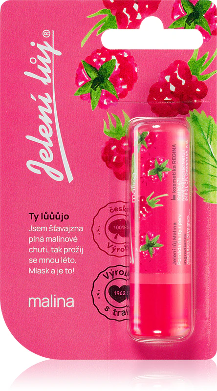 Regina Jelenie loj Raspberry balzam do ust o zapachu malín