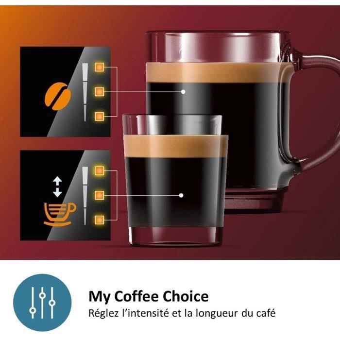 Philips EP2225/10 2200 Series Espresso Machine with Grinder - Milk Frother - 2 Cups - Ceramic Grinder - Glossy Black