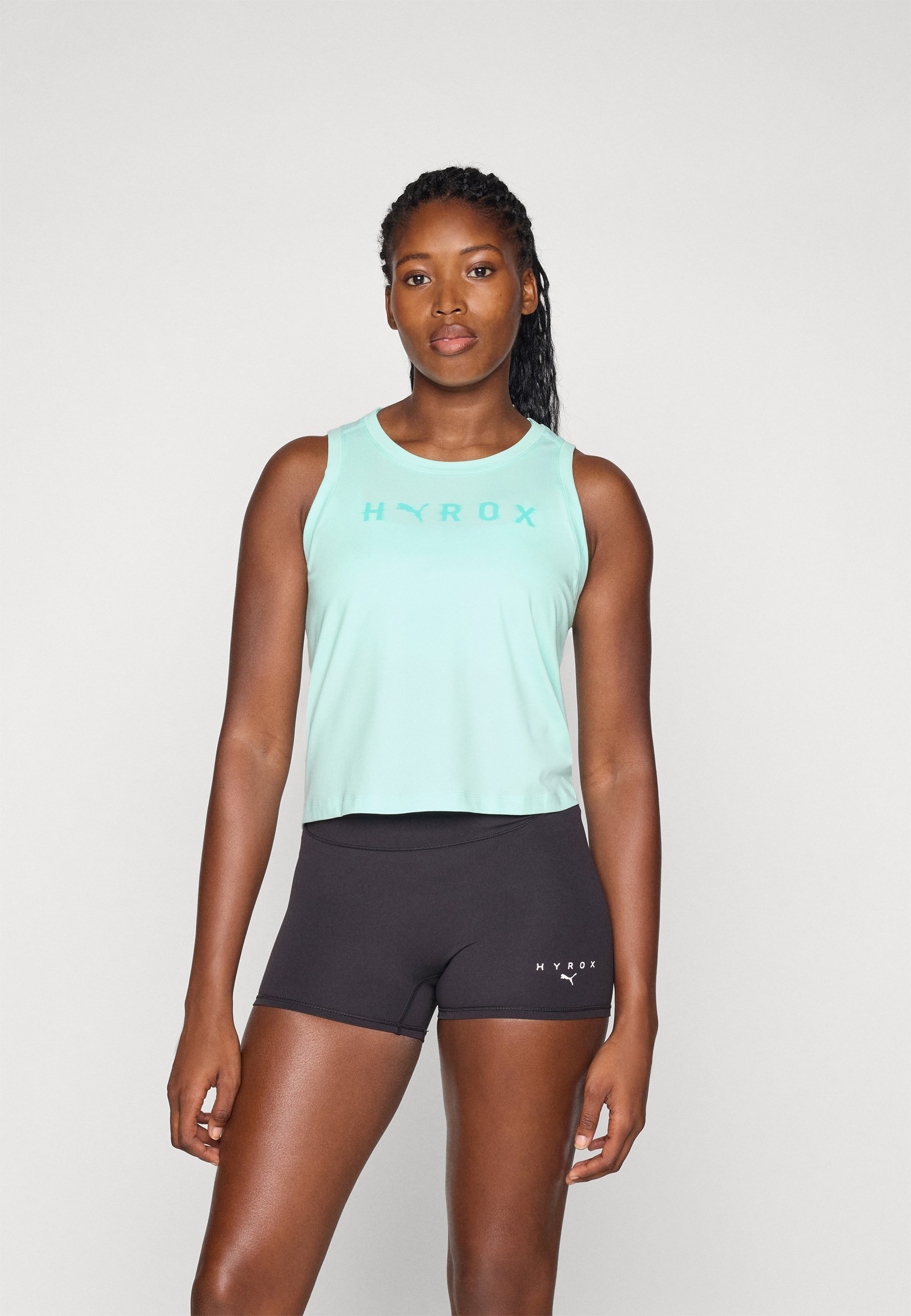Puma HYROX THERMOADAPT CROP TANK - Top - mint melt