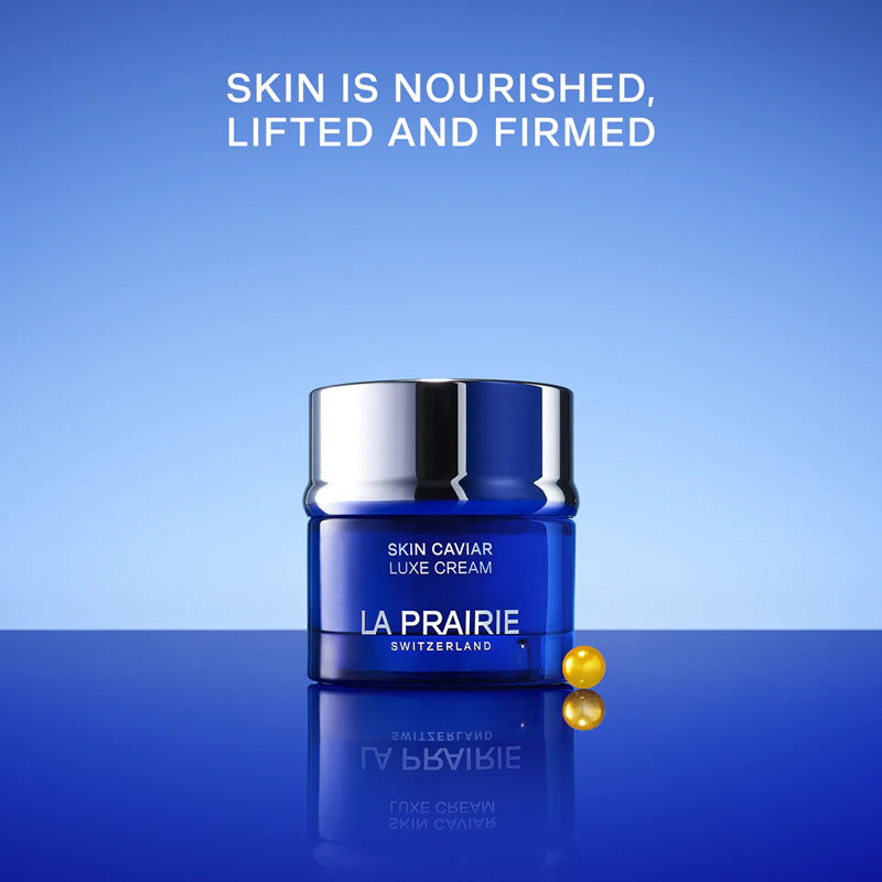 La Prairie Skin Caviar Luxe Cream, een luxe verstevigende crème met een liftend effect.