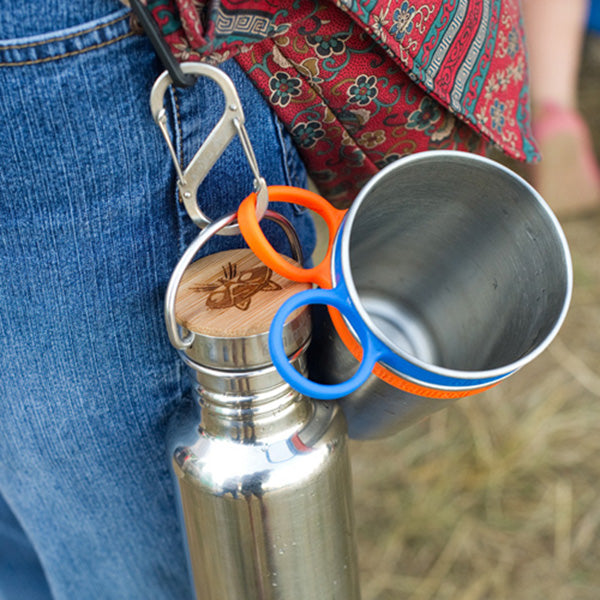 Mosquetón Double S-biner Klean Kanteen Plateado