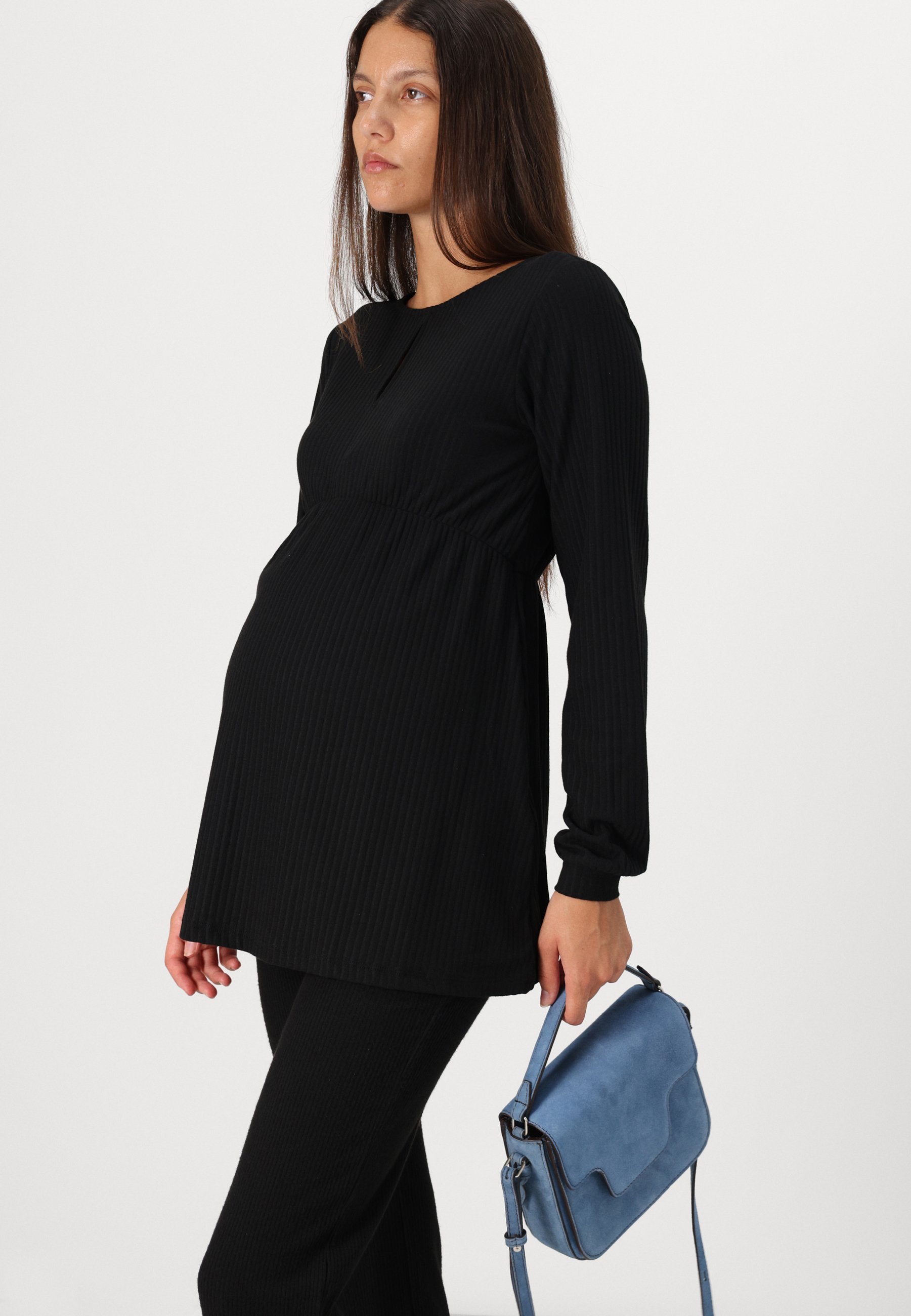 ONLY MATERNITY OLMMALAYA - Top met lange mouwen - zwart