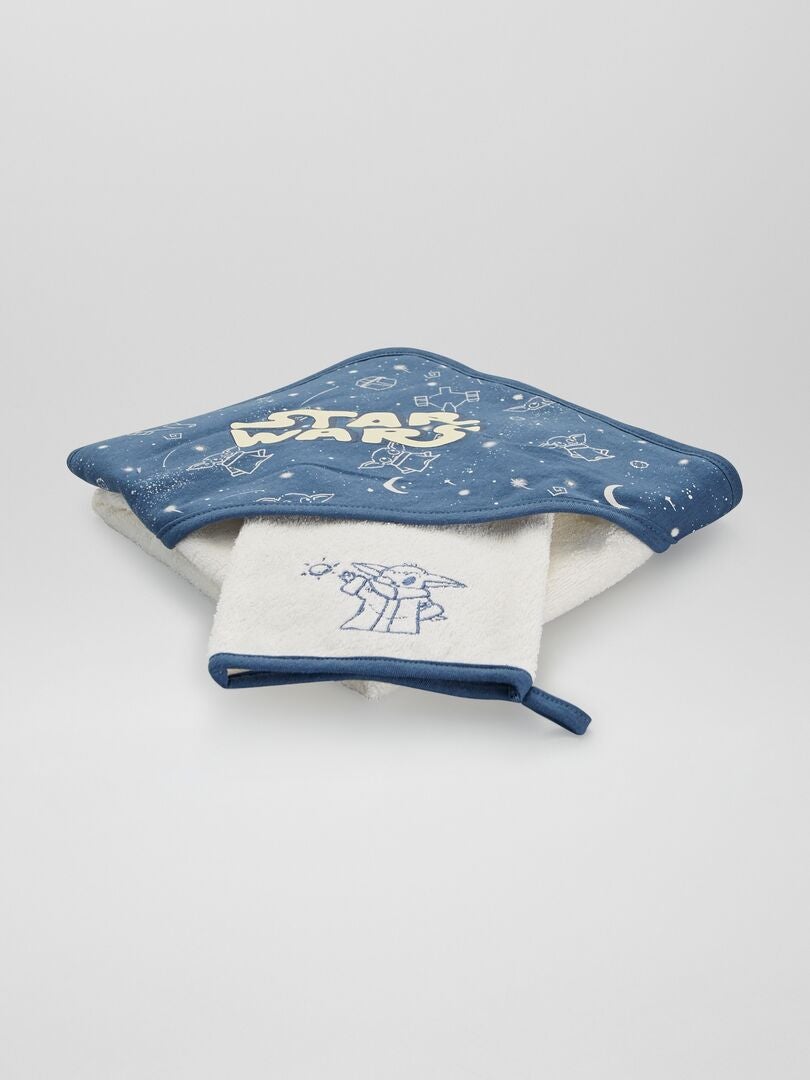 Bata de baño y toalla de Star Wars - AZUL